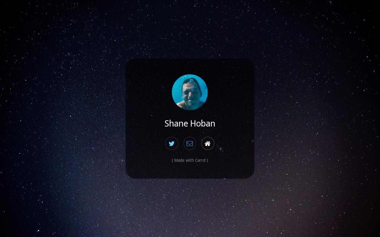 Carrd profile picture for @shane